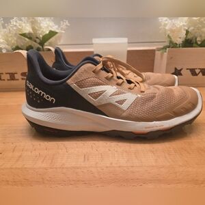 Salomon OUTpulse Women's Hiking Shoes Fenugreek/Ebony/Blazing Orange Size 8.5